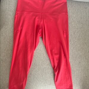 Athleta Women’s Salutation Stash Pocket 7/8 Tights Pink